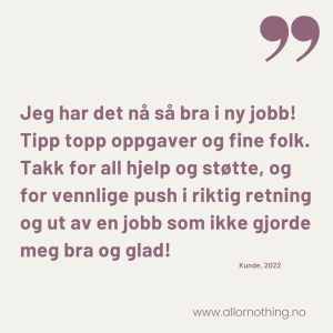 Anbefalt Coach i Oslo, kundereferanser coaching